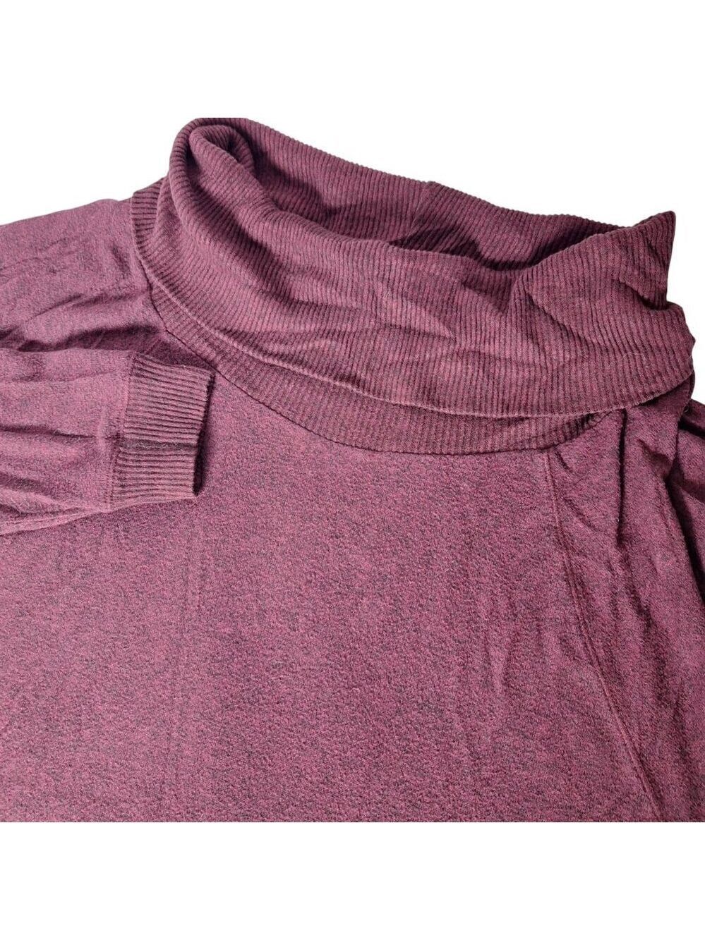 Express One Eleven Cowl Neck Pullover Sweater Maroon Burgundy Large